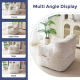 MAXYOYO Corded Bean Bag Chair, Living Room Bean Bag Chair for Adults Kids, Tufted Lazy Couch Lazy Sofa for Living Room, Stuffed with Filler MAXYOYO