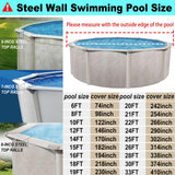 SIHAIAN 20 Ft Pool Cover, with Automatic Drain Round Pool Cover, One-Piece Quick Installation and Removal Above Ground Pool Cover, Preventing Waterlogging, UV Protected Solar Swimming Pool Cover SIHAIAN
