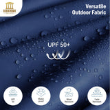 HERA'S PALACE 13 ft Rectangle Patio Umbrellas, Large Outdoor Umbrella with Crank, Powerful UV Protective, Table Umbrella Outdoor Patio for Backyard, Pool, Garden, Deck HERA'S PALACE