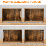 BestPet Cat Litter Box Enclosure Furniture Hidden,Wooden Cat Washroom Furniture Storage Cabinet Pet Crate House End Table with Removable Divider,Large Enough,Fit Most Cats and Litter Box BestPet