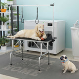 Professional Dog Pet Grooming Table Adjustable Heavy Duty Portable w/Arm & Noose & Mesh Tray (36", Black) Anwick