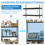 KOKEBREN Heavy Duty Storage Shelves 48x18x72 in, 2500Lbs Adjustable Metal Shelving for Garage Organization, Durable Garage Shelving Easy Assemble KOKEBREN