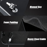 Dalmbox Car Gun Safe for Pistols Small Handgun Lock Box with Key Lock Portable Travel Pistol Safe for Car, Home, Travel (9.4" X 6.4" X 1.8") Dalmbox