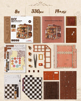 Rolife DIY Miniature House Kit Henry's Chocolate Shop, Tiny House Book Nook for Bookshelf Decor, 3D Puzzles Model Building Kits for Teens, Birthday Gifts/Craft Kits for Girls Boys (Henry's Chocolate) Rolife