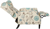 Christopher Knight Home GDFStudio Westeros Traditional Wingback Fabric Recliner Chair (White & Blue Floral) CHRISTOPHER KNIGHT HOME