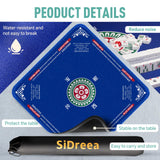 Mahjong Mat, 32.4×32.4 Inch Noise Reduction Anti-Slip Mahjong Mat for Table, Mahjong Table Mat for Poker, Card, Board Games Table Mat, Tile Games, Dominoes SiDreea