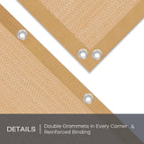 VICLLAX Shade Fabric Sun Shade Cloth Privacy Screen with Grommets for Patio Garden Pergola Cover Canopy 8x8 FT, Wheat VICLLAX