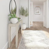 Plank+Beam Modern Solid Wood Console Table, 46.25 Inch, Sofa Table, Narrow Entryway Table for Hallway, Behind The Couch, Living Room, Foyer, Easy Assembly, Coastal White Plank+Beam