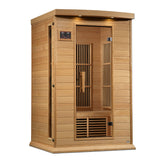DYNAMIC SAUNAS Maxxus MX-K206-01 Elite 2-Person Near Zero EMF (Under 2 MG) FAR Infrared Sauna, (Canadian Hemlock) Curb Side Delivery DYNAMIC SAUNAS