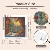 Anuver Diamond Painting Kits for Adults, Sunset Landscape 5D DIY Diamond Art Kits for Beginners, Full Drill Diamond Painting Kits for Home Wall Decor, 12x12 Inch Anuver