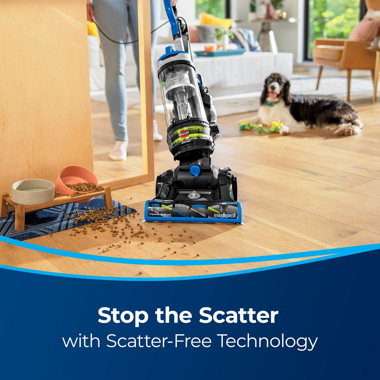 Bissell CleanView Swivel Rewind Pet Reach Vacuum Cleaner, with Quick Release Wand, Swivel Steering and Automatic Cord Rewind, 3197A (Color May Vary) Bissell