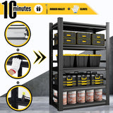 Bezuny 63" H|32" W All-Metal Garage Shelving Unit and Storage-Easy Assembly Shelves 5-Tier Rack|Heavy-Duty Adjustable Shelf|Steel Shelves for Industrial,Warehouse,Basement (16" D x 32" W x 63" H) Bezuny