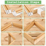 SHUESS 4 Pack Wood Canvas Stretcher Bars Kit, 12 x 16 Inch Wooden Canvas Frame for Prints, Easy to Assemble, Gallery Wrap Oil Frame Kits for Oil Paintings, Prints, Paint by Numbers & Poster SHUESS