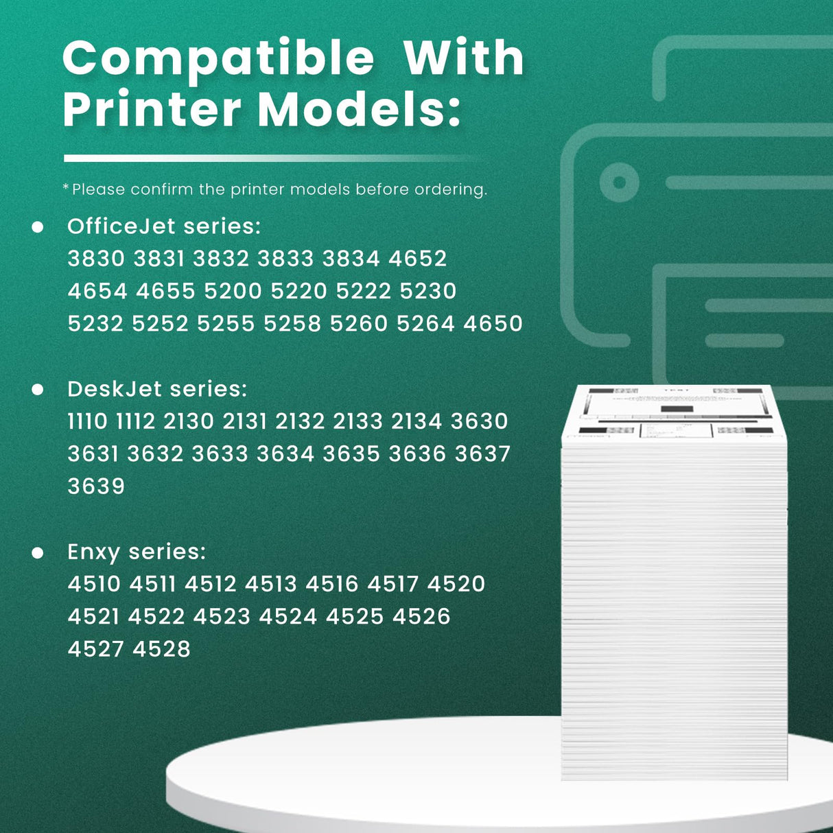 GREENBOX Remanufactured 63XL High Yield Ink Cartridge Combo Pack Replacement for HP 63XL 63 XL OfficeJet 3830 5255 5258 Envy 4520 4512 4513 4516 DeskJet 1112 1110 3630Printer Ink(1 Black 1 Tri-Color) GREENBOX