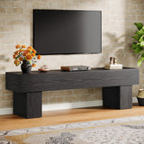 Tribesigns 63" TV Stand, Farmhouse Entertainment Center, Low TV Console Table for Living Room, Long Media Console Television Stands for 55/60/65/70 Inch TV Tribesigns