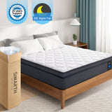 SIMARTH King Size Mattress 14 Inch - Upgrade Strengthen, Memory Foam Hybrid Mattress with Motion Isolation and Pressure Relief, Strong Edge Support, Pocket Spring King Size Mattress in a Box, Medium SIMARTH