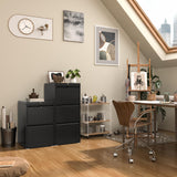 INTERGREAT 2 Drawers File Cabinet with Lock, 18" D Vertical Filing Cabinet for Home Office, Metal Black File Cabinet for Hanging Letter/F4/A4/Legal Folders, Easy Assemble INTERGREAT