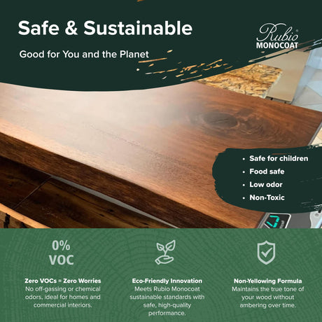 Rubio Monocoat SheenPlus 560 ft² | 0% VOC Satin Look Sheen Enhancer & Wood Finish for Interior Surfaces, Furniture, Floors, Countertops & Tables Finished with Oil Plus 2C | 350 ml Rubio Monocoat