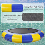 YEYUBIW 20FT/6Meter Inflatable Water Trampoline, Adult Kids Water Sports Round Jump Bed Floating Swim Platform with Electric Pump,Blue,20FT YEYUBIW