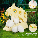 kolegend 12 Pack Dino Eggs Dig Kit and T. Rex Skull Dinosaur Eggs Excavation Set Easter Gift Dinosaur Toys Science Experiments Kits for Kids Easter Basket Stuffers Toys for 3+Year Old Boys Girl kolegend