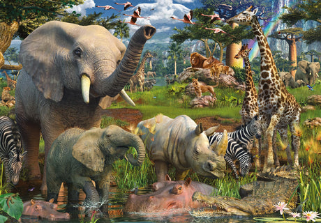 Ravensburger at The Waterhole - 18000 Piece Jigsaw Puzzle for Adults – Softclick Technology Means Pieces Fit Together Perfectly Ravensburger