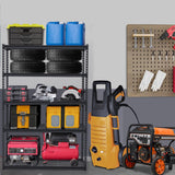 GarveeTech Heavy Duty Garage Shelving Unit, 48 in L x 24 in W x 72 in H Adjustable Storage Shelves, 2500 LBS Load Capacity, Durable Metal Shelves for Garage Organization, Basement, Workshop GarveeTech