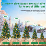 Roowest Folding Christmas Tree Stand Artificial Xmas Tree Base Holder Replacement Metal Tree Stand Base for Christmas Tree(16 Inch,Green) Roowest