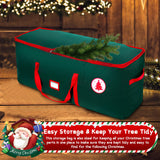 NVRGIUP Large Christmas Tree Storage Bag, Fits Up to 7.5 ft Artificial Disassembled Trees with Durable Handles, Sleek Dual Zipper & Tag Card, Waterproof Tear-proof Holiday Xmas Bags Box for Years Use NVRGIUP