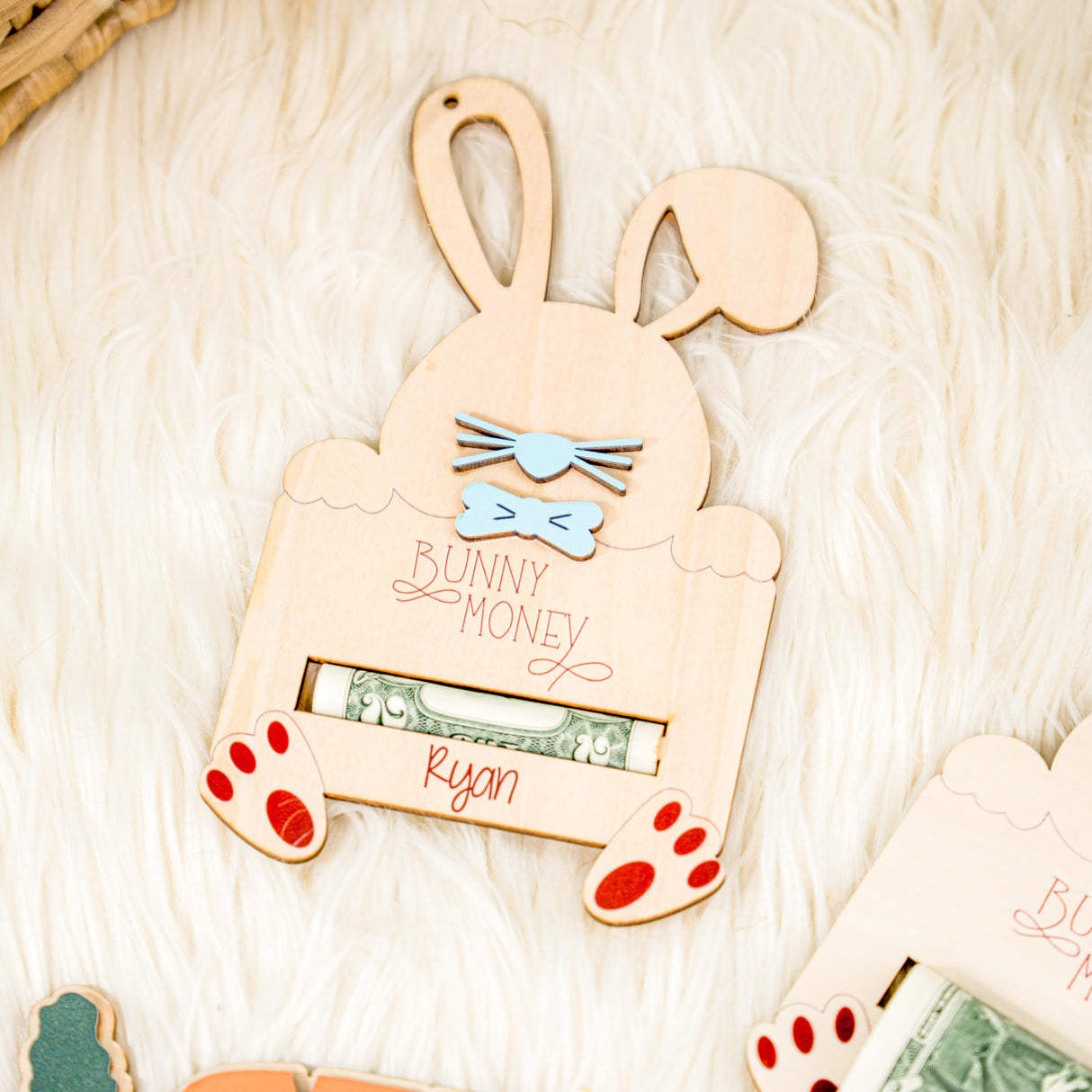 KindlyToys Personalized Easter Basket Tags, Easter Money Holder, Easter Gifts Teens, Easter Basket Stuffers, Easter Bunny Money Holder, Easter Gift Tag MH03 Kindlytoys