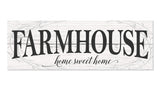 Farmhouse Home Sweet Home Wood Rustic Style Wall Décor Sign 6x18 MRC Wood Products