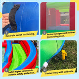 Large Dinosaur Inflatable Bounce House with Water Slide for Kids, Bouncy Castle, Splash Pool, Basketball Hoop, Climbing Wall, Air Blower, Outdoor Backyard Fun SkyGiggles