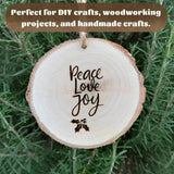 10 Pcs Large Unfinished Wood Slices for Centerpieces, 7-9 inches Wood Rounds for Crafts, Decor Rustic Wood Circles for DIY Crafts, Wedding Decor, Round Wooden Discs Wood Slice Ornaments CYEAH