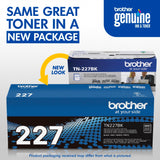 Brother Genuine TN227, TN227BK, High Yield Toner Cartridge, Replacement Black Toner, Page Yield Up to 3,000 Pages, TN227BK, Amazon Dash Available Brother