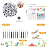 Unfinished Wood Cutouts Ornaments for Crafts,140 Pcs Dinosaur Wooden DIY Paint Craft,Wood Discs Slices Dino Shapes Blank Hanging Embellishment for Kids Painting Party Supplies Art Project Home Decor Nuyoach