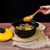 Wooden Non-Stick Kitchen Pan Toolset 7 Pieces Set,100% Natural Teak Kitchen Utensils Spatula, Wooden Cooking Utensils Spoons, Fried Spatula and Salad Fork YYLTJR