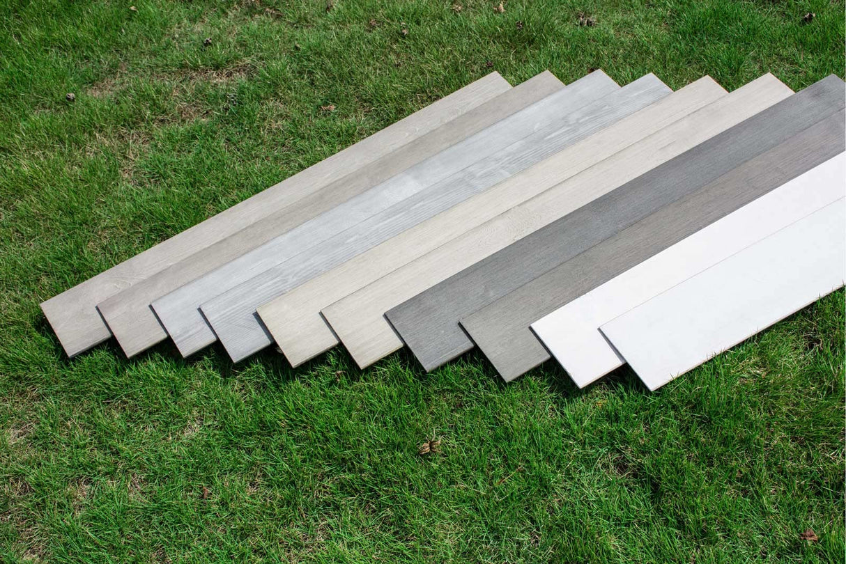 Luxdecor Real Wood Wall Planks for Wall- White Shiplap Boards 5" Peel and Stick Shiplap Boards 10 Pieces Wall Shiplap Planks Board 12.5 Sq Ft Luxdecor