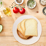 Round Woven Placemats Set of 8 Heat Resistant Placemats 13.5 Inches Farmhouse Cotton Rope Place Mats for Dining Tables Trivets for Hot Dishes, White Aertiavty