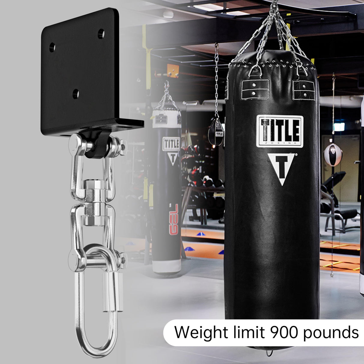 VivaZen Heavy Bag Hanger,Heavy Duty Punching Bag Mount Hanger Bracket, 360° Rotation Wood Beam Hook Bracket Ceiling Mount，Suitable for Aerial Yoga Swing & Hammock VivaZen