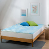 ZINUS 1.5 Inch Swirl Gel Cooling Memory Foam Mattress Topper, Smaller, More Convenient WonderBox Packaging, Cooling, Airflow Design, CertiPUR-US Certified, Full Zinus