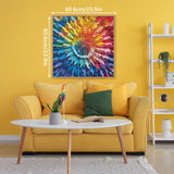 Gradient Color Puzzle for Adults 1000 Pieces, Rainbow Mandala Jigsaw Puzzles, Colorful Papercut Art Puzzle BBOLDIN