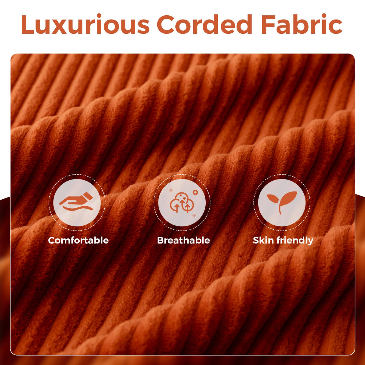 MAXYOYO Modular Sectional Sofa Couch, U Shaped Modern Cloud Couch with 2 Ottomans, Sofa in A Box, Tufted 6-Seat Boneless Sleeper Chair for Living Room, No Assembly Required, Orange MAXYOYO