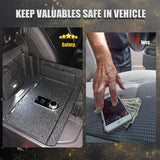 Center Console Safe Gun Safe, WASAI Console Gun Vault Lock box Compatible with RAM 1500/2500/3500 LARAMIE/BIGHORN/POWERWAGON 2019-2025, NOT FIT Cup Holder with Cover, Fingerprint Lock with Backup Key. WASAI