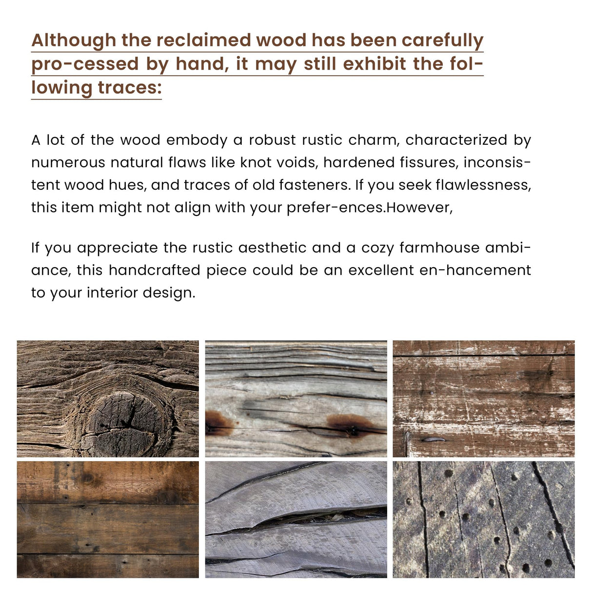 SMARTSTANDARD 60 Inch Rustic Entry Table, Reclaimed Wood Console Table, Rustic Entry Table Luxe Combo Console,Farmhouse Console Sofa Table Living Room, Brown SMARTSTANDARD