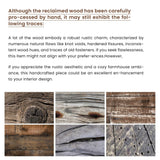 SMARTSTANDARD 60 Inch Rustic Entry Table, Reclaimed Wood Console Table, Rustic Entry Table Luxe Combo Console,Farmhouse Console Sofa Table Living Room, Brown SMARTSTANDARD