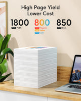 PGI-280 XXL/CLI-281 XXL Ink Cartridge 5 Color Value Pack Replacement for Canon 280 281 Ink Cartridges Compatible with Printer TR8520 TR8620 TR7520 TR8600 TS6120 TS6220 TS9120 MIOLAINZ