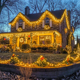 JMEXSUSS 168FT 600 LED Christmas Lights Outdoor Waterproof 8 Modes Indoor Christmas String Lights Warm White Christmas Tree Lights Plug in for Room Bedroom Wedding Party Holiday Decorations. JMEXSUSS