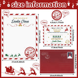 Tinlade 12 Sets Christmas Official Letter and Certificate from Santa Claus Including Nice List Certificate North Pole Writing Letter Christmas Stickers Envelopes for Family(Santa Claus) Tinlade