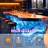 Deep Pour Epoxy Resin - 1.5 Gallon Crystal Clear Resin Epoxy Kit for 2-4" Pour Depths: Not Yellowing and No Bubble Self Leveling, for River Tables, Flower Preservation, and Mold Crafts Mix 2:1 Ratio Bonastella