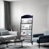 YinghaoFloor Standing Magazine Rack, 4 Layer Iron Magazine Rack Floor, Suitable for the Display of Brochures or Documents in Exhibitions, Shopping Malls, Hospitals, Offices Yinghao