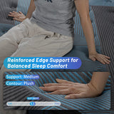 inight King Size Mattress, 12 Inch King Mattress in a Box, Durable Hybrid Mattresses with Gel Memory Foam & Pocket Springs, Medium Firm Feel, Pressure Relief, Cooling, Edge Support, Motion Isolation inight